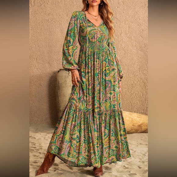 Boho gypsy purple floral print ruffle hem maxi dress - threedaughtersproperties.com Boho gypsy purple floral print ruffle hem maxi dress - threedaughtersproperties.com